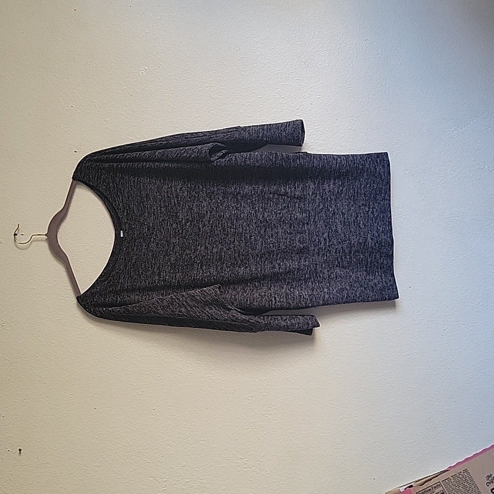 HAUTE FOX New  KNIT TUNIC size 2X color charcoal